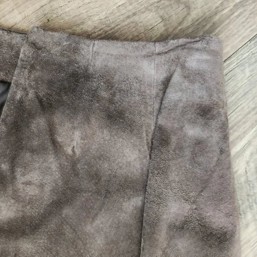 Suede Brown Skirt - Picture 12 of 16